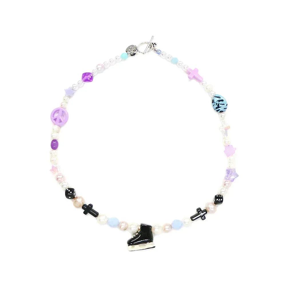 One Of A Kind Pearl+Beads Necklace No.19 - AZS TOKYO - VENTURER