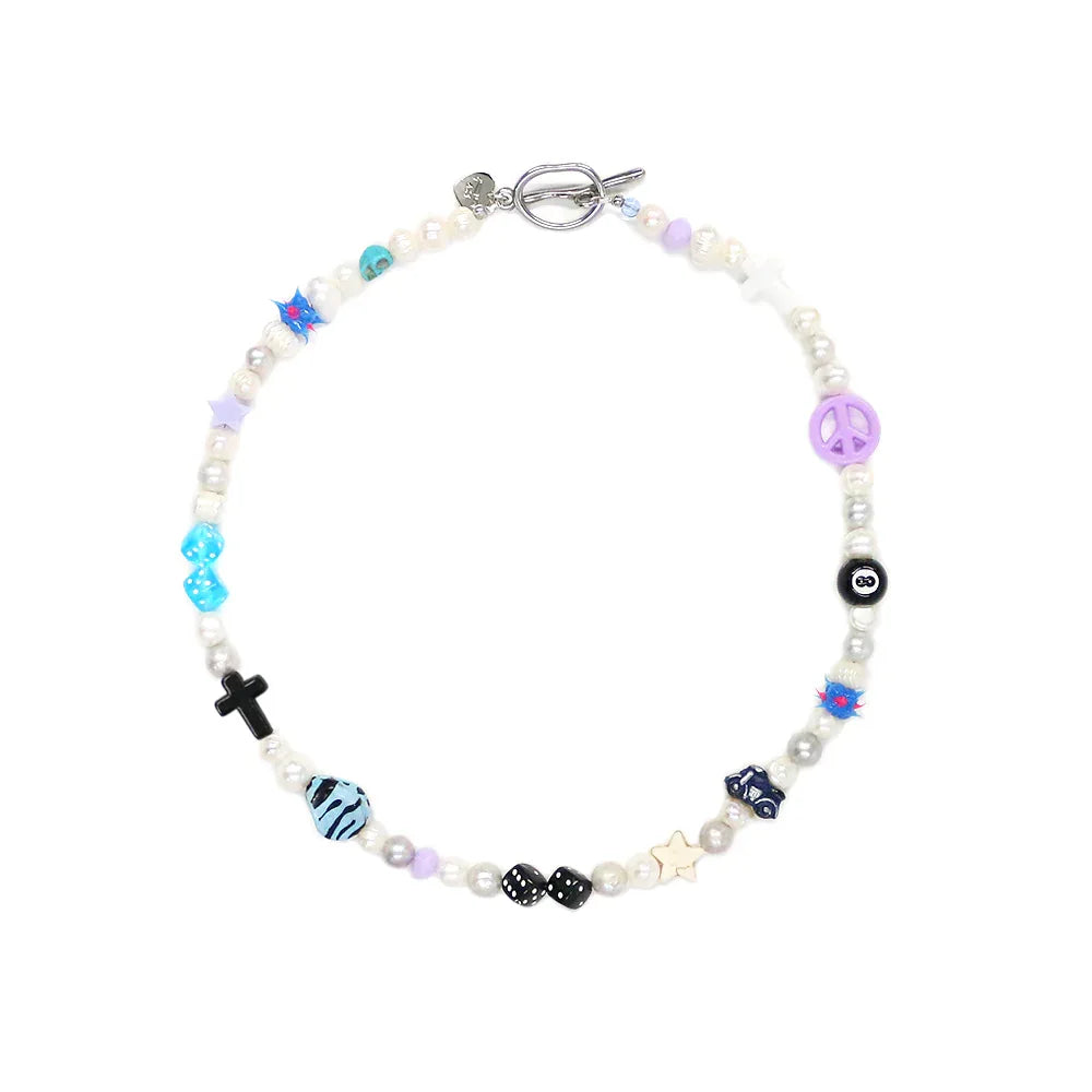 One Of A Kind Pearl+Beads Necklace No.20 - AZS TOKYO - VENTURER