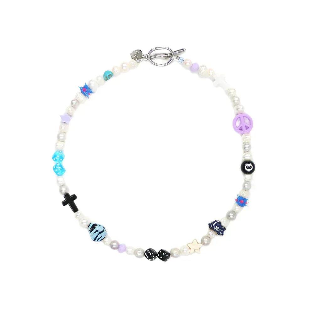 One Of A Kind Pearl+Beads Necklace No.20 - AZS TOKYO - VENTURER