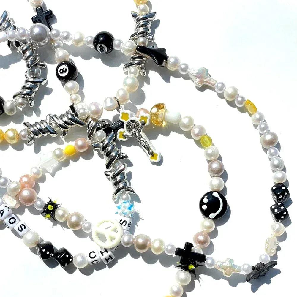 One Of A Kind Pearl+Beads Necklace No.20 - AZS TOKYO - VENTURER