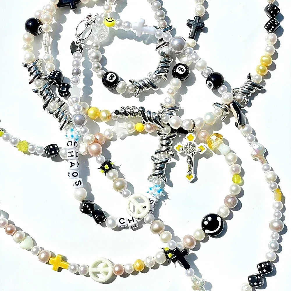 One Of A Kind Pearl+Beads Necklace No.20 - AZS TOKYO - VENTURER