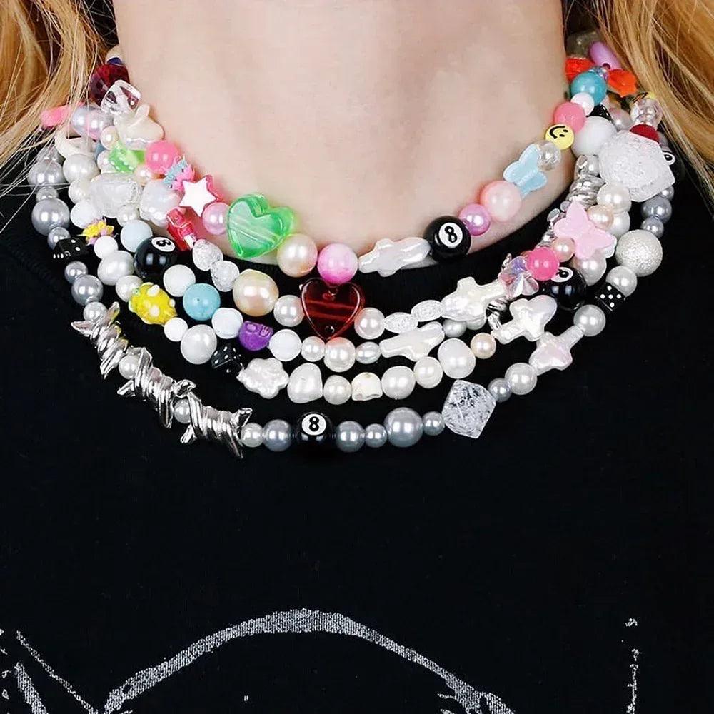One Of A Kind Pearl+Beads Necklace No.20 - AZS TOKYO - VENTURER