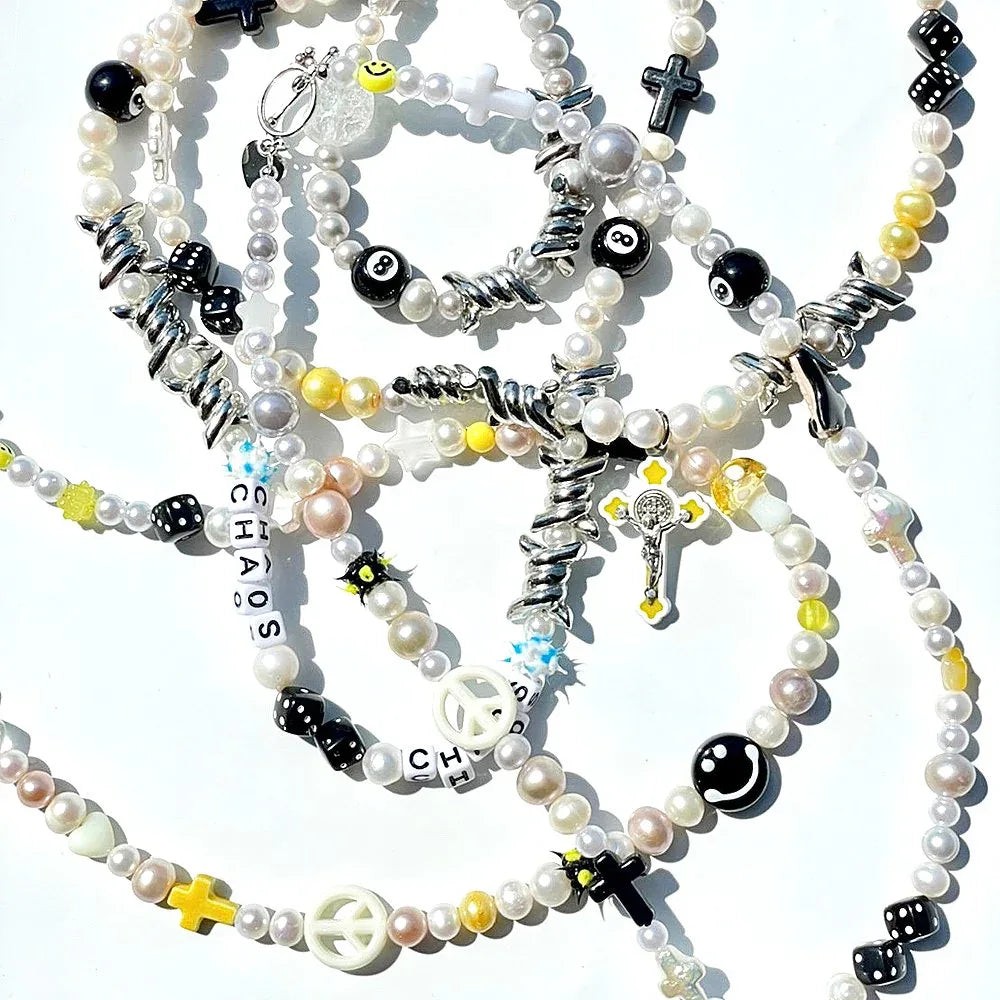 One Of A Kind Pearl+Beads Necklace No.25 - AZS TOKYO - VENTURER