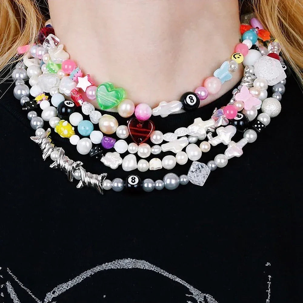 One Of A Kind Pearl+Beads Necklace No.26 - AZS TOKYO - VENTURER