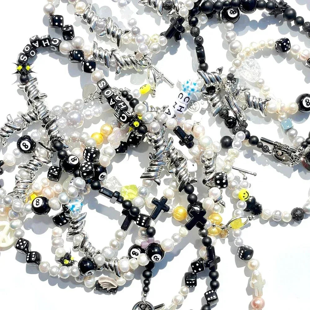 One Of A Kind Pearl+Beads Necklace No.29 - AZS TOKYO - VENTURER