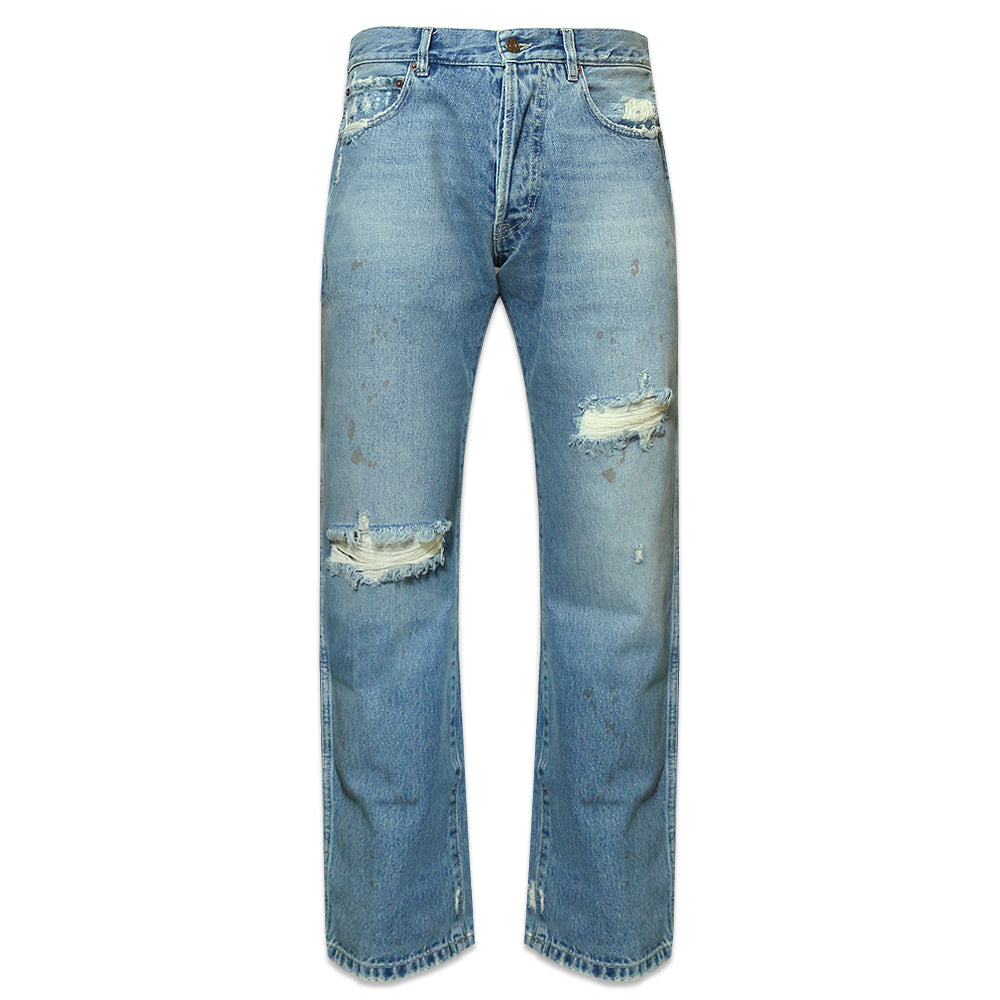 702 Embroidered Logo Denim Jeans