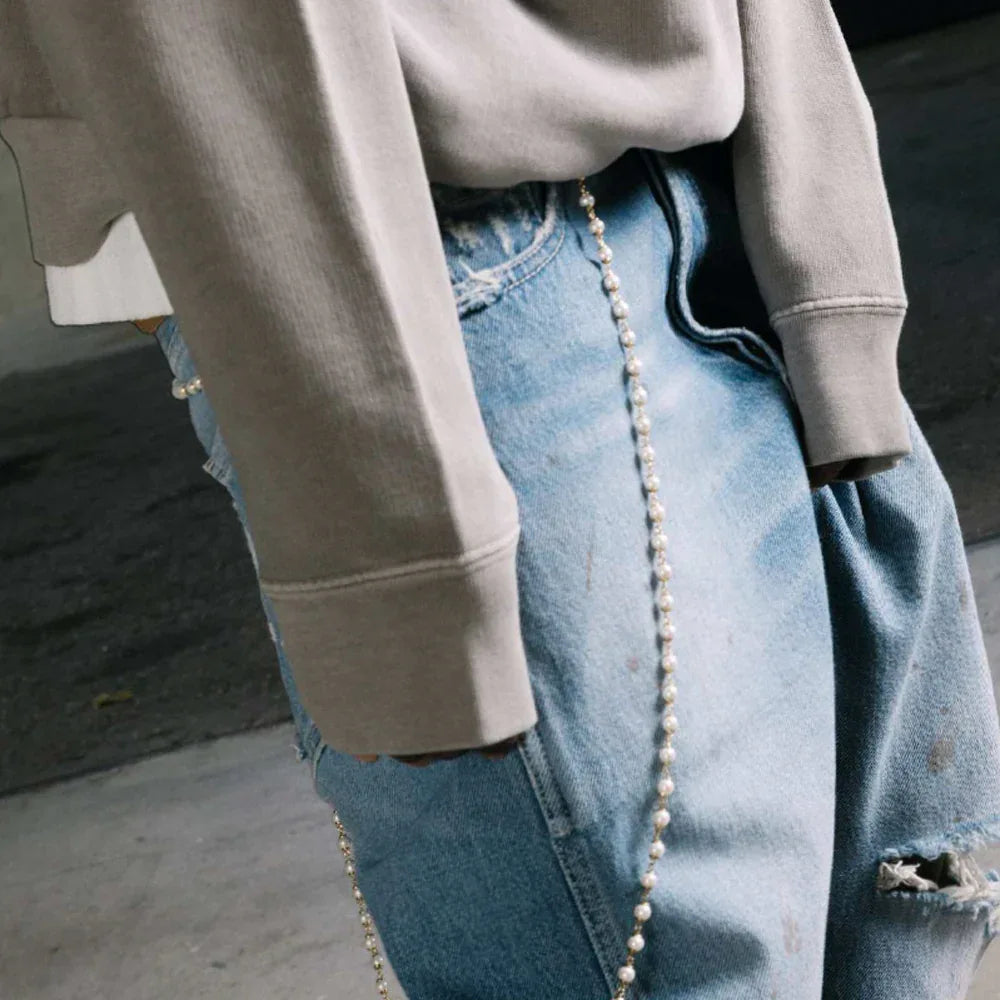 702 Embroidered Logo Denim Jeans - 1989 STUDIO - VENTURER