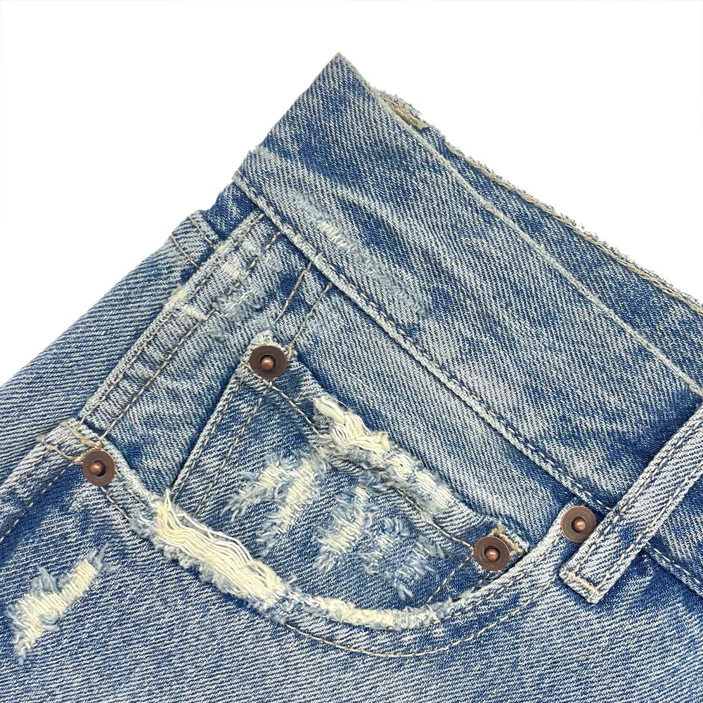 702 Embroidered Logo Denim Jeans - 1989 STUDIO - VENTURER