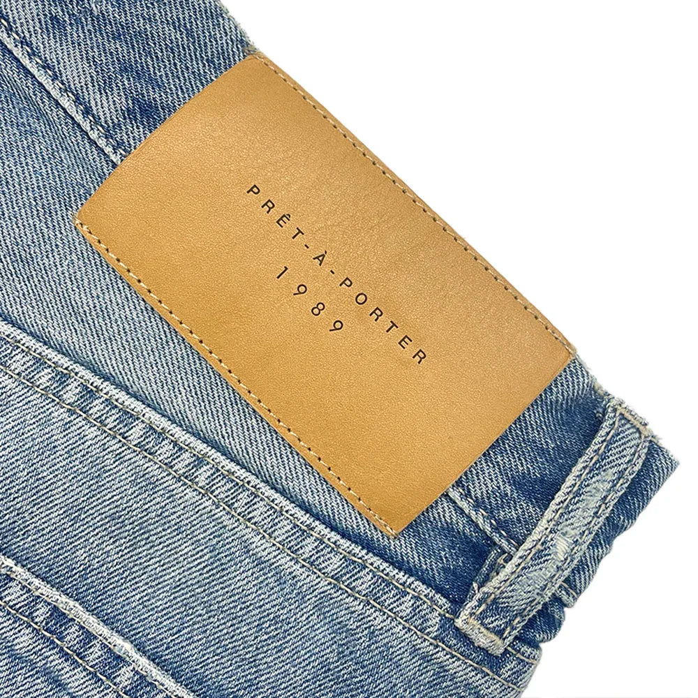 702 Embroidered Logo Denim Jeans - 1989 STUDIO - VENTURER