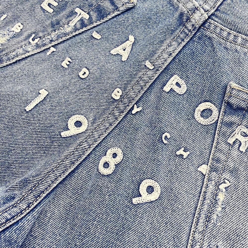 702 Embroidered Logo Denim Jeans - 1989 STUDIO - VENTURER