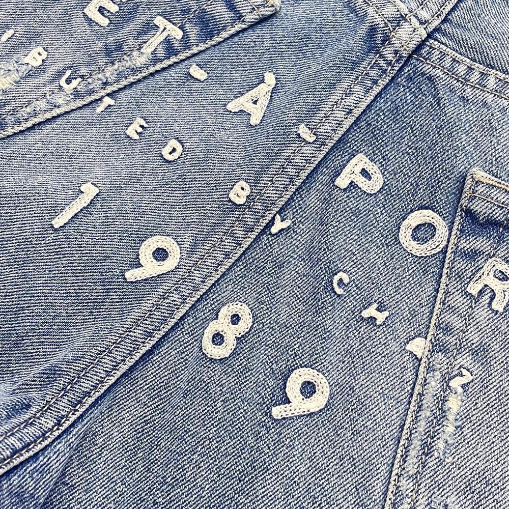 702 Embroidered Logo Denim Jeans - 1989 STUDIO - VENTURER
