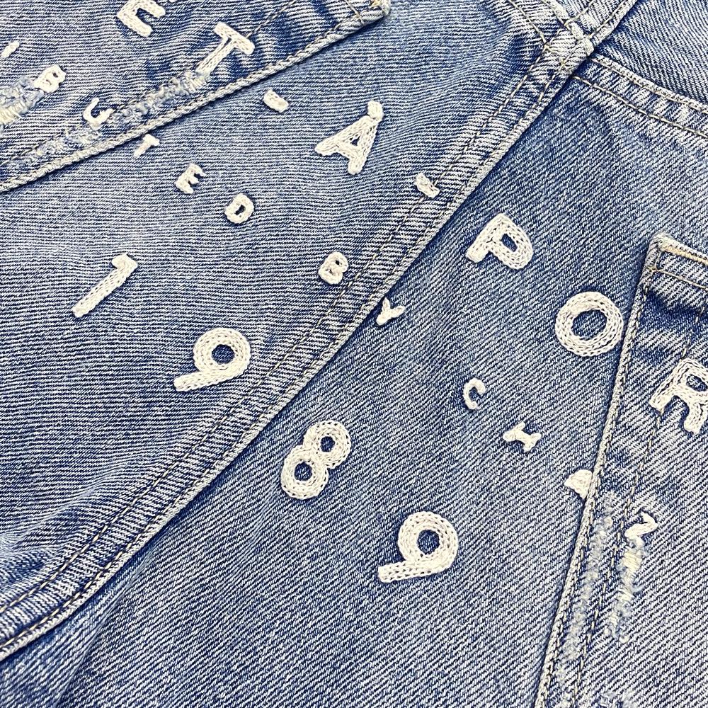 702 Embroidered Logo Denim Jeans - 1989 STUDIO - VENTURER