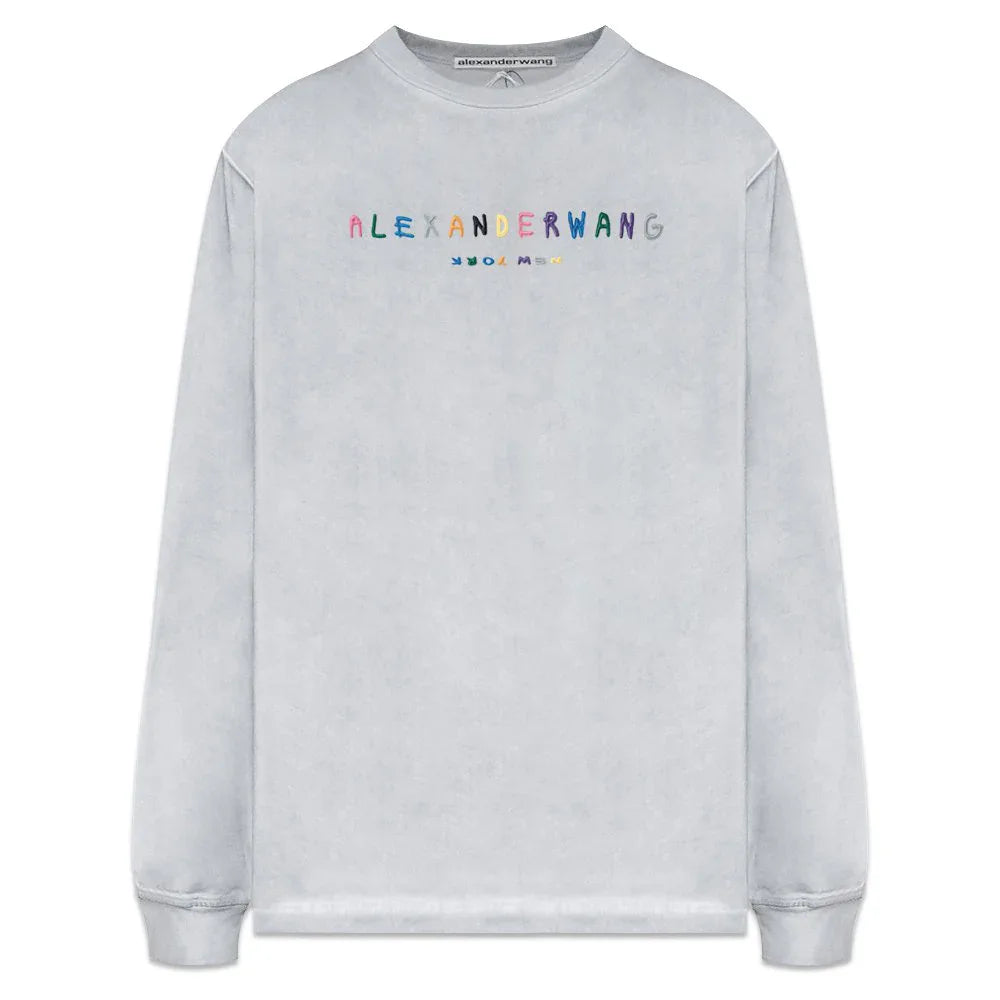 Multicolor Puff Logo LS Tee - ALEXANDER WANG - VENTURER