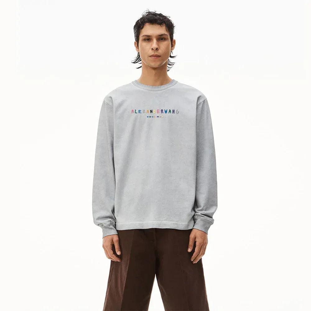 Multicolor Puff Logo LS Tee - ALEXANDER WANG - VENTURER