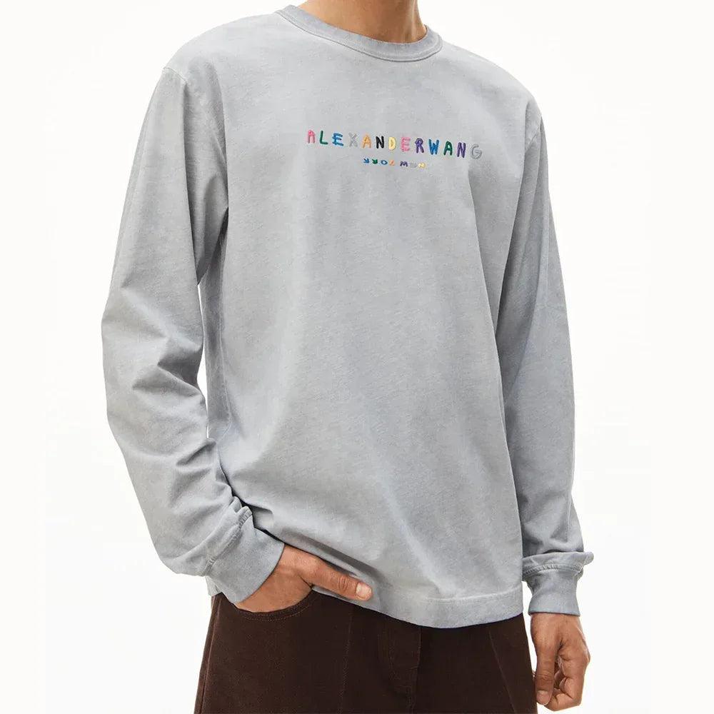 Multicolor Puff Logo LS Tee - ALEXANDER WANG - VENTURER
