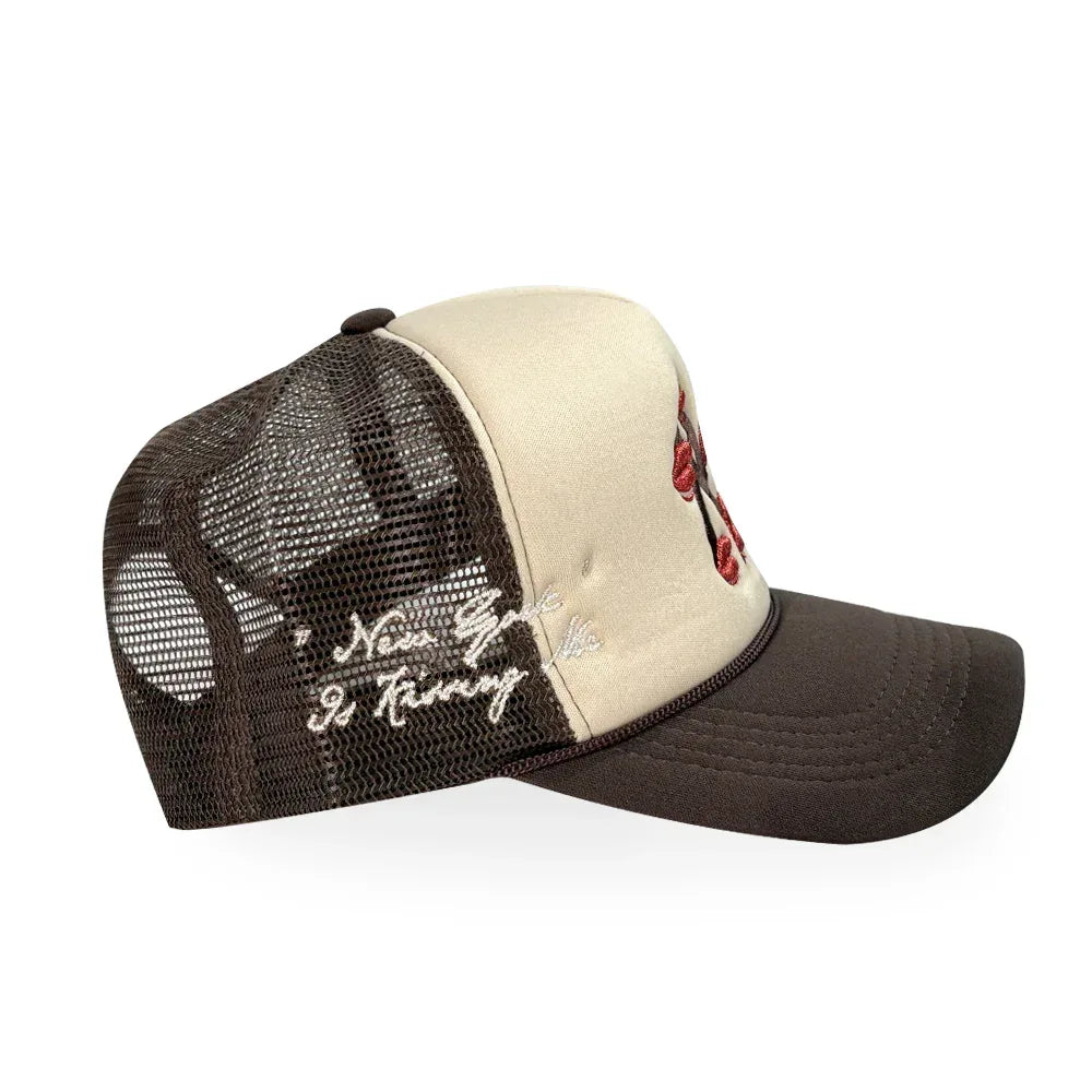 NY Is Kissing Me Trucker Hat - LA ROPA - VENTURER