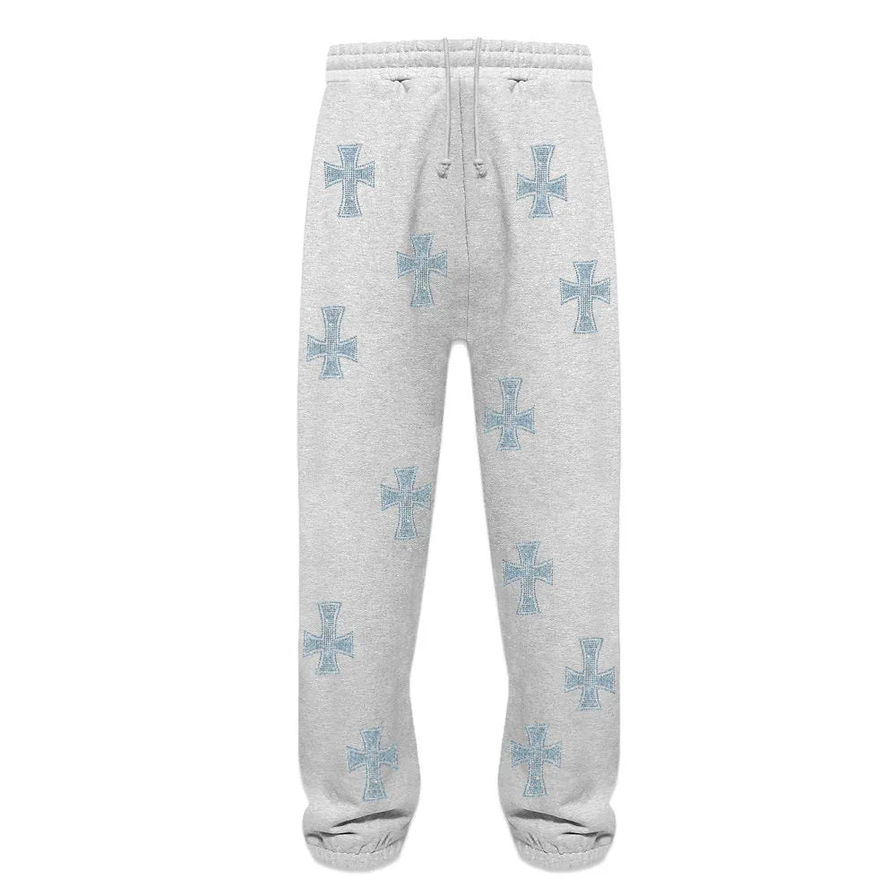 Cross Rhinestone Joggers - UNKNOWN LONDON - VENTURER