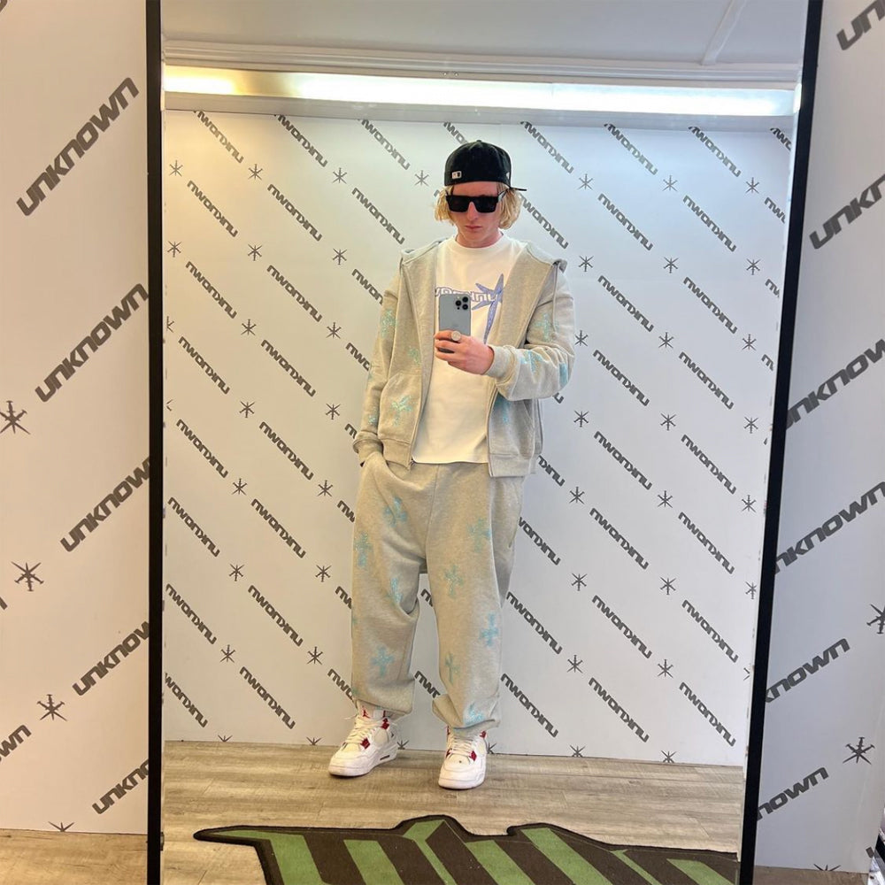 Cross Rhinestone Joggers