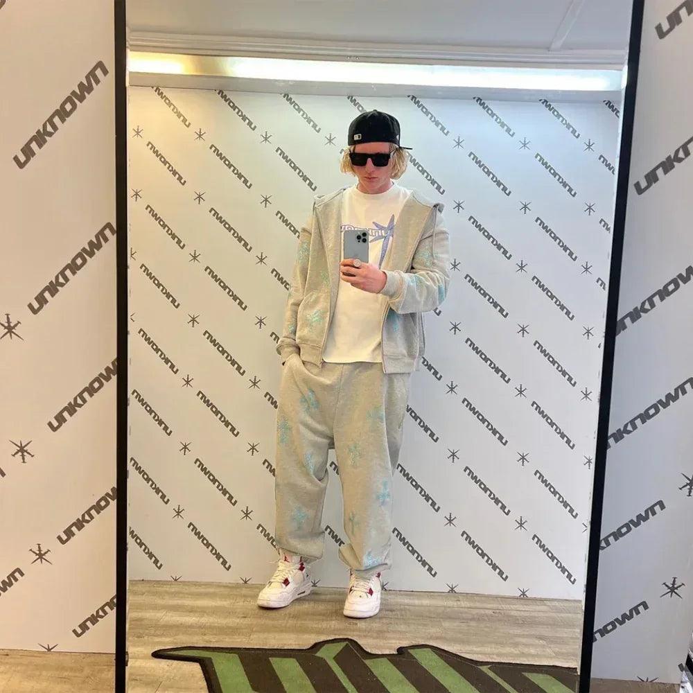 Cross Rhinestone Joggers - UNKNOWN LONDON - VENTURER