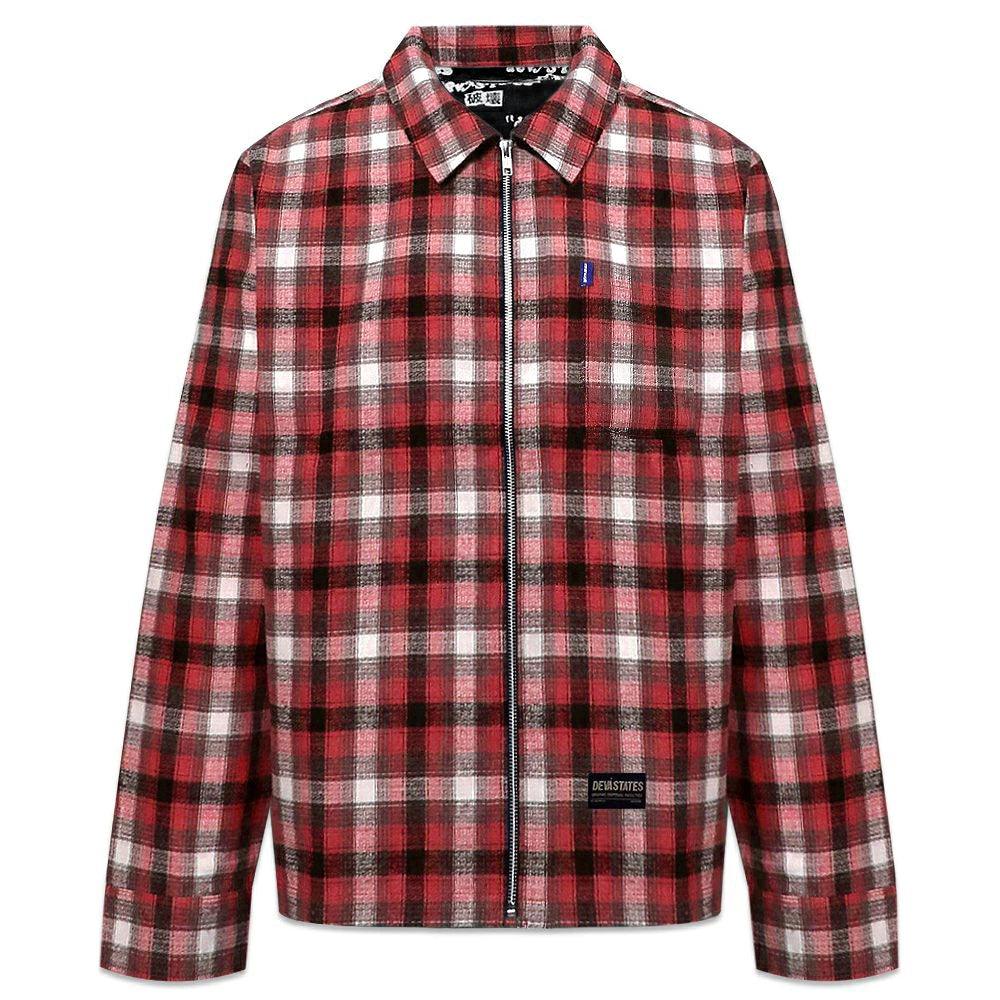 Malcolm Zip Up Flannel Overshirt