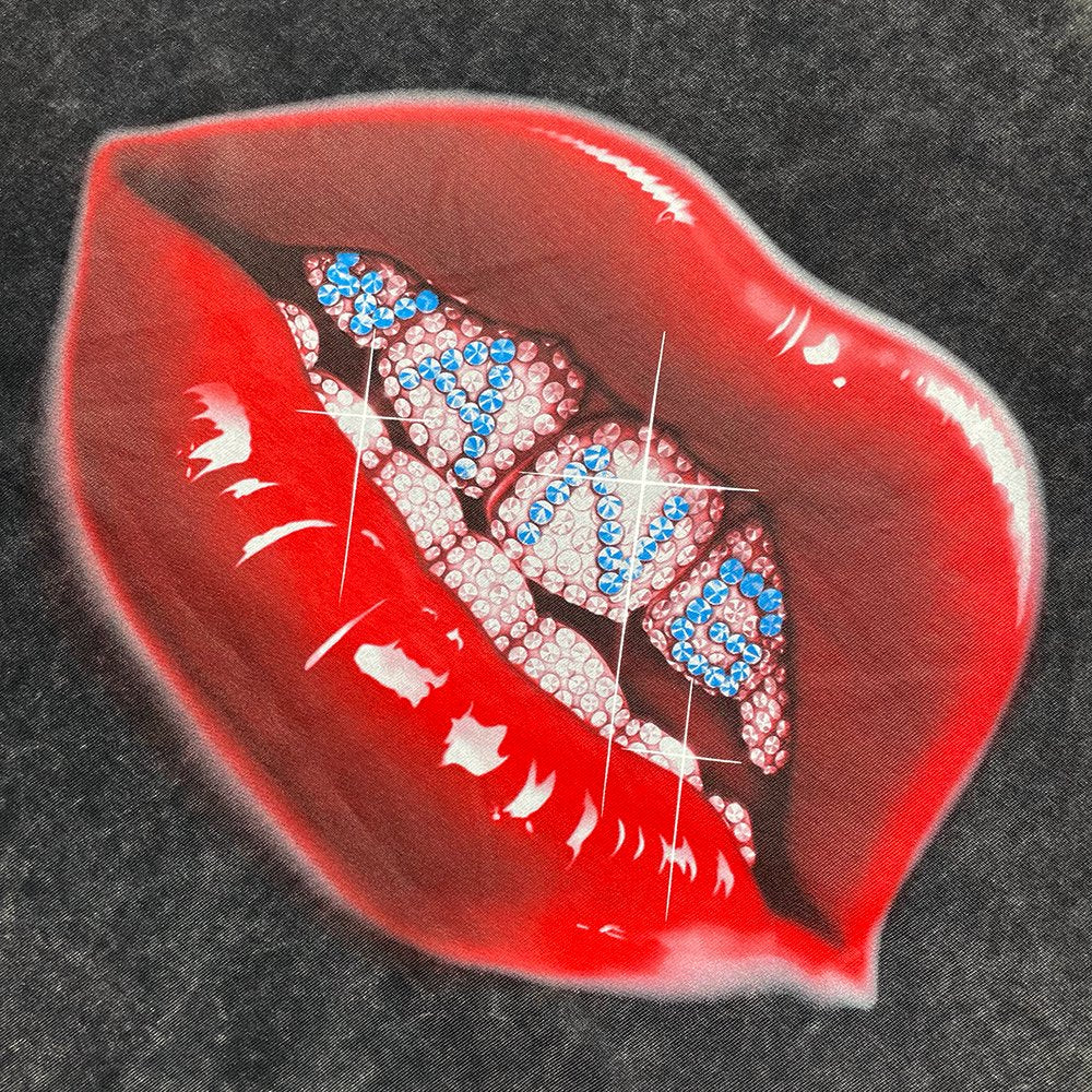 Printed Grill and Hotfix Logo LS Tee