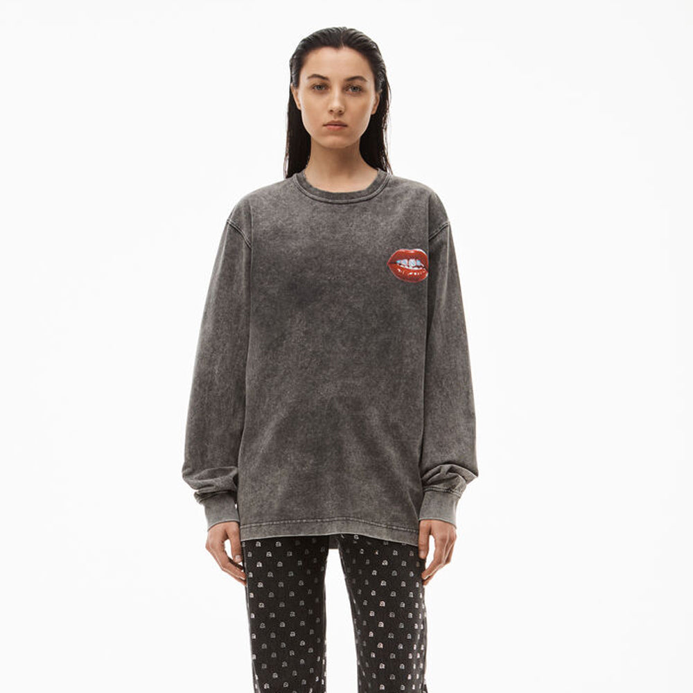 Printed Grill and Hotfix Logo LS Tee