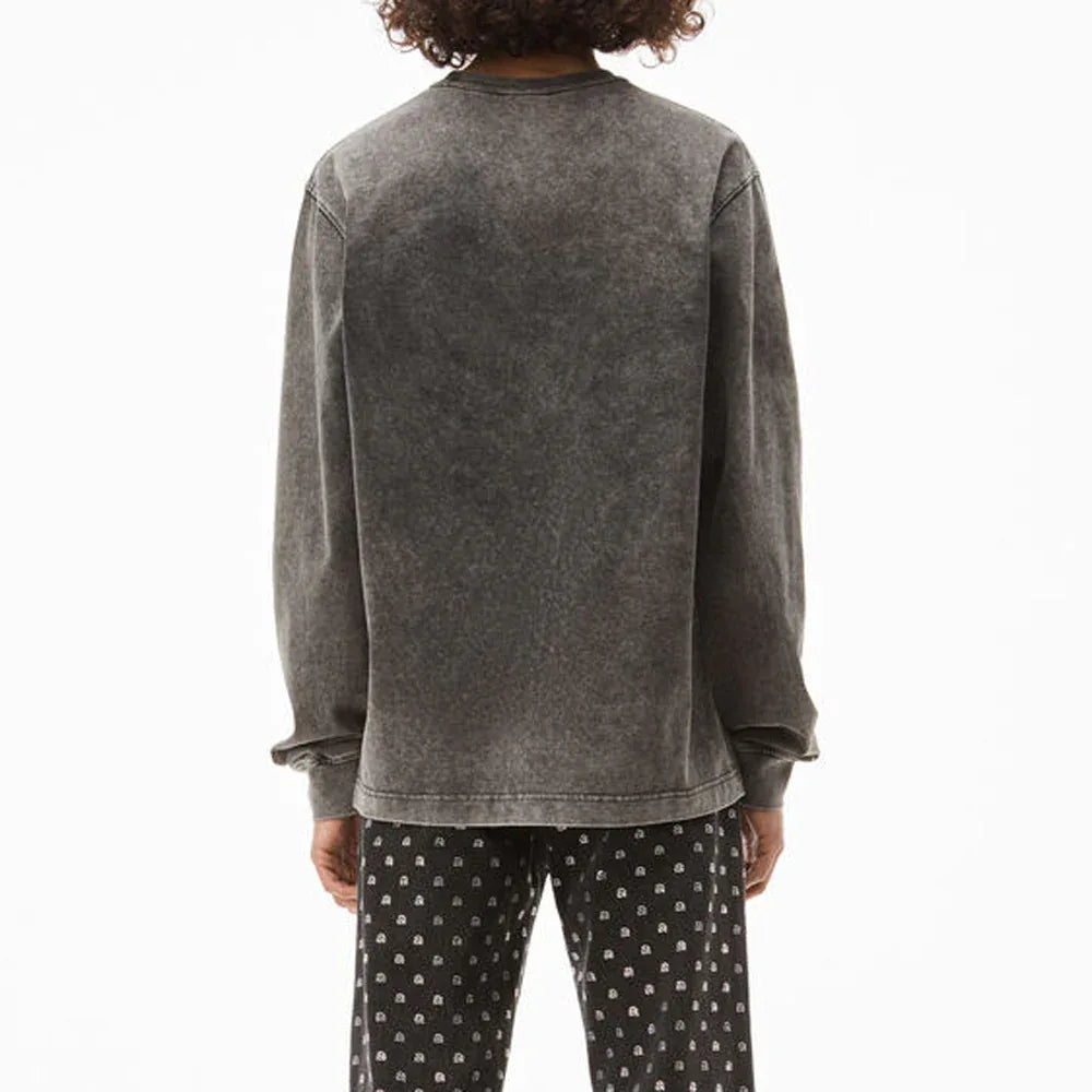 Printed Grill and Hotfix Logo LS Tee - ALEXANDER WANG - VENTURER