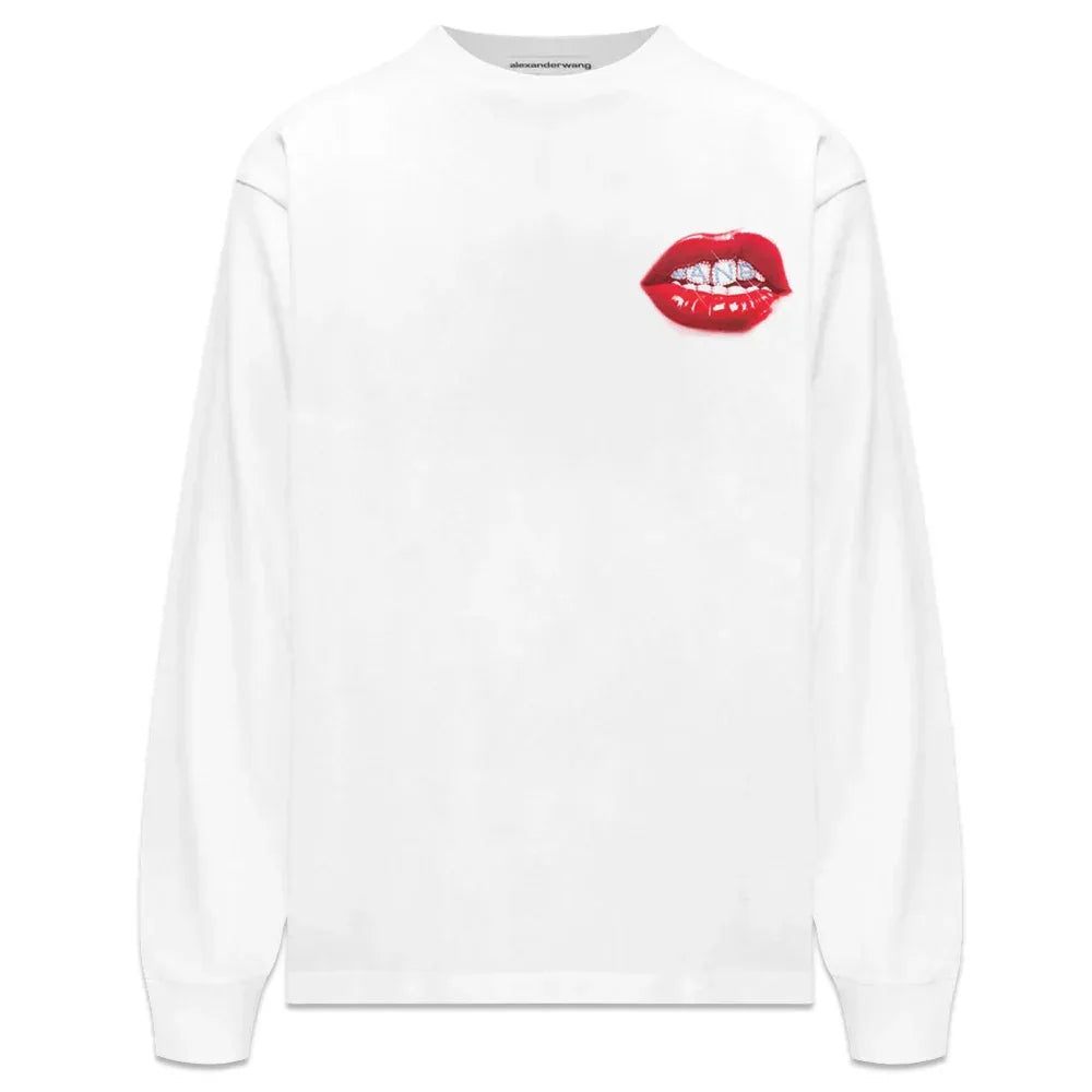 Printed Grill and Hotfix Logo LS Tee - ALEXANDER WANG - VENTURER