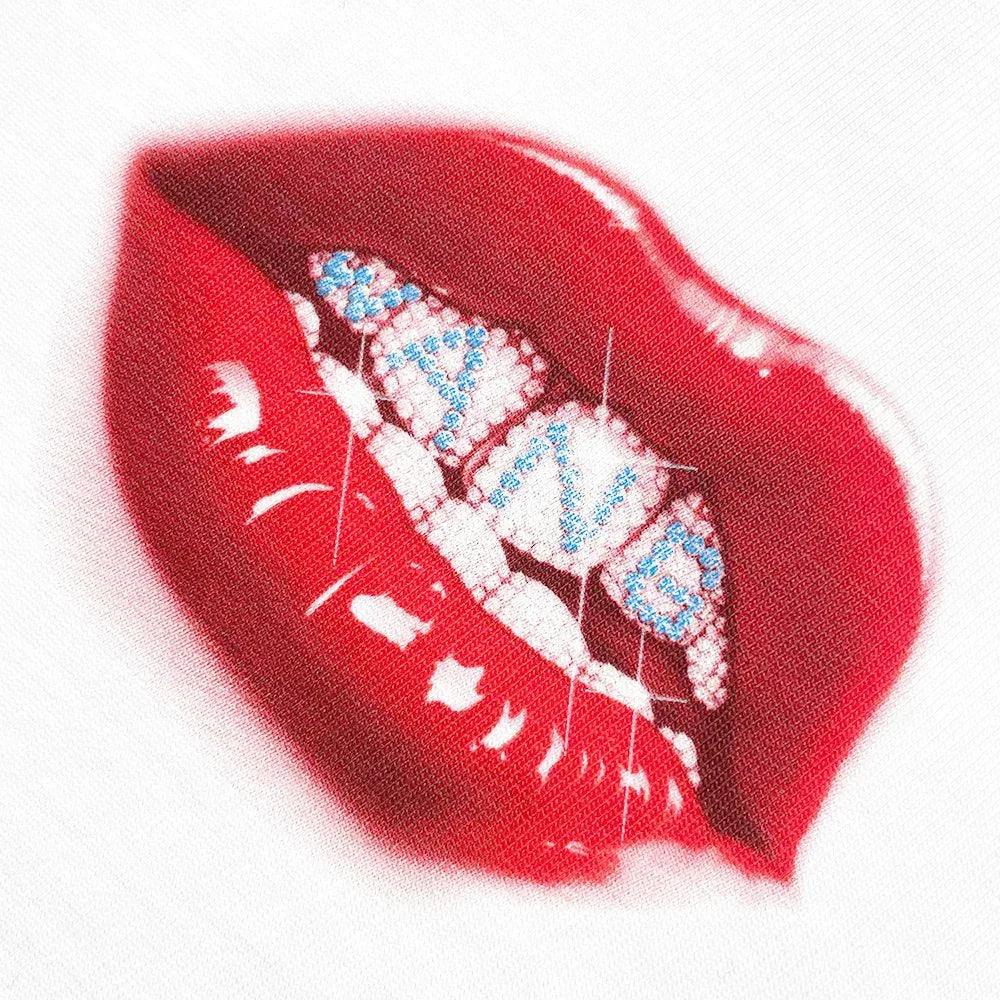 Printed Grill and Hotfix Logo LS Tee - ALEXANDER WANG - VENTURER
