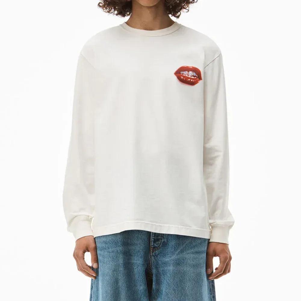 Printed Grill and Hotfix Logo LS Tee - ALEXANDER WANG - VENTURER