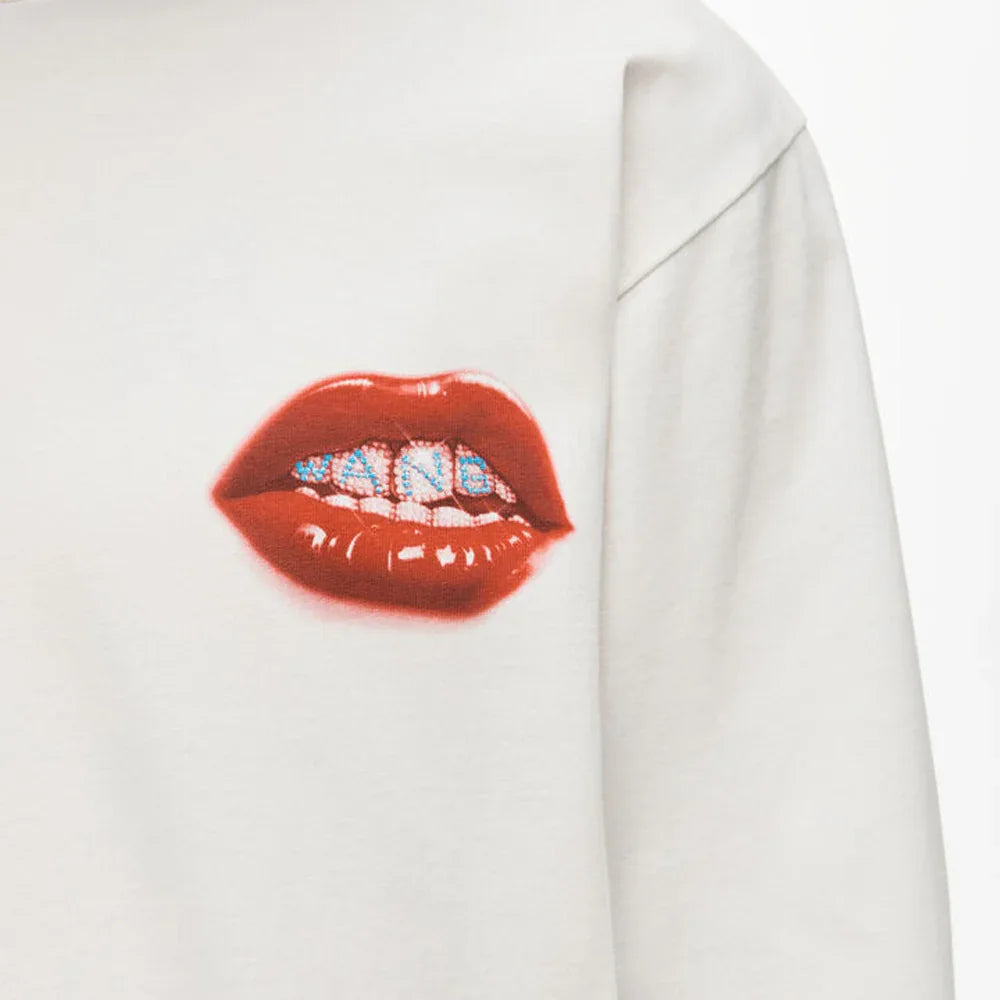 Printed Grill and Hotfix Logo LS Tee - ALEXANDER WANG - VENTURER