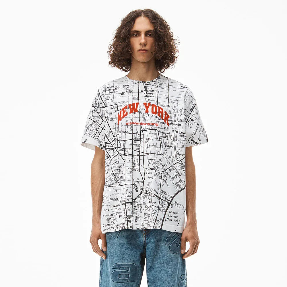 NY Map Tee - ALEXANDER WANG - VENTURER