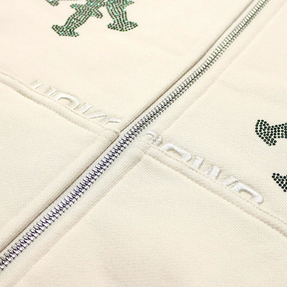 Dagger Rhinestone Zip Hoodie - UNKNOWN LONDON - VENTURER