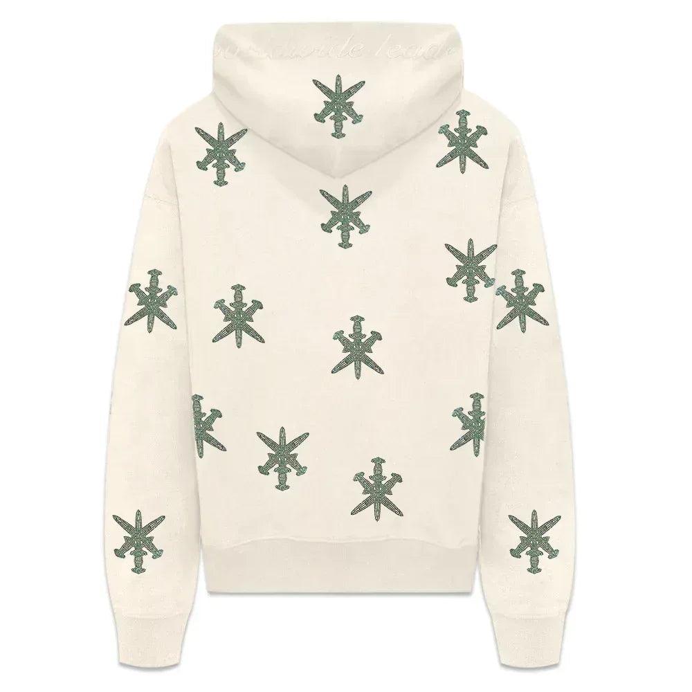 Dagger Rhinestone Zip Hoodie - UNKNOWN LONDON - VENTURER