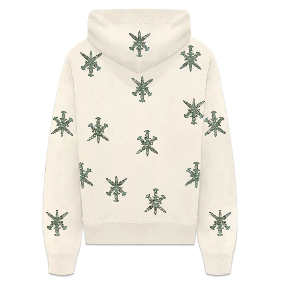 Dagger Rhinestone Zip Hoodie - UNKNOWN LONDON - VENTURER