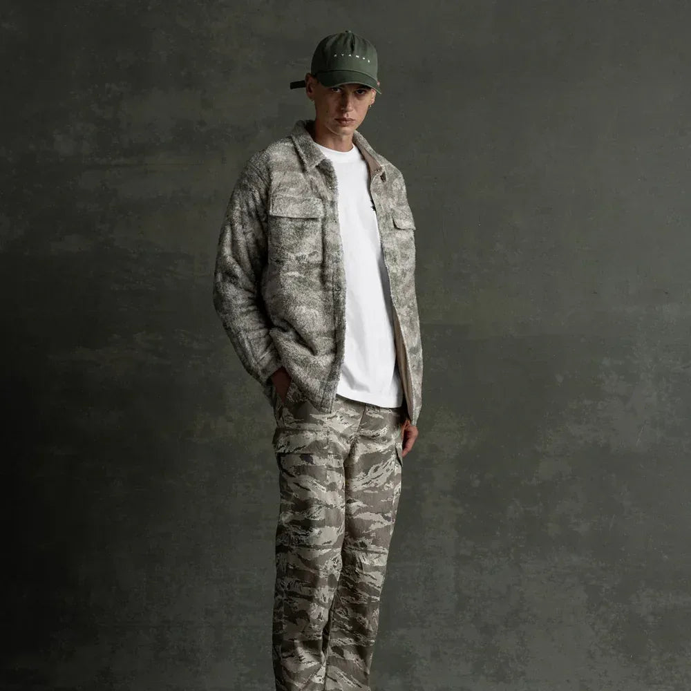 Camo Sherpa Buttondown - STAMPD - VENTURER