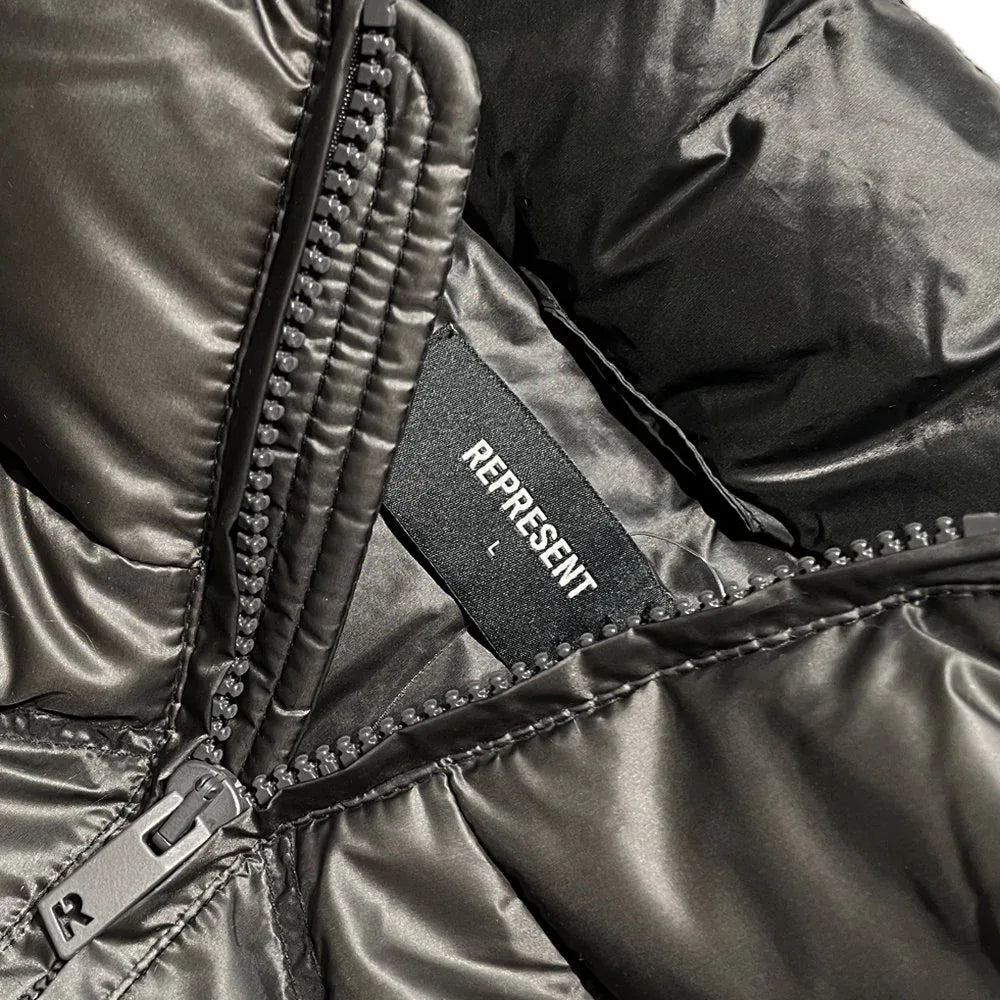 Washed Puffer Jacket - REPRESENT - VENTURER