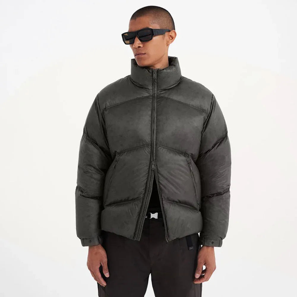 Washed Puffer Jacket - REPRESENT - VENTURER