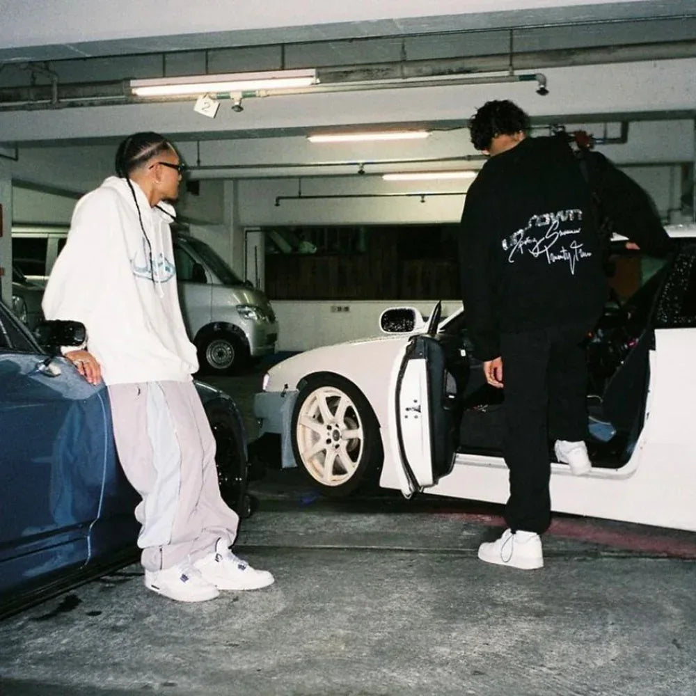 Arabic Logo Rhinestone Hoodie - UNKNOWN LONDON - VENTURER