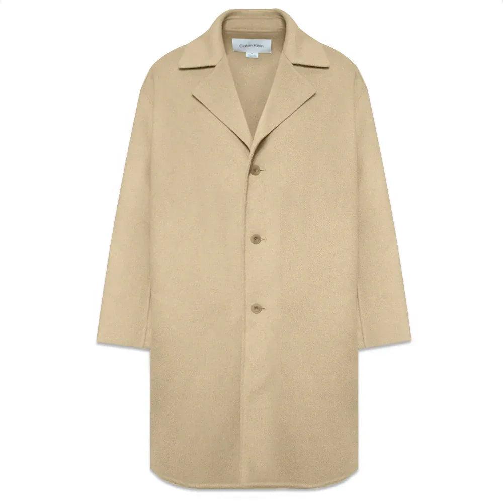 Double Faced Wool Overcoat - CALVIN KLEIN - VENTURER