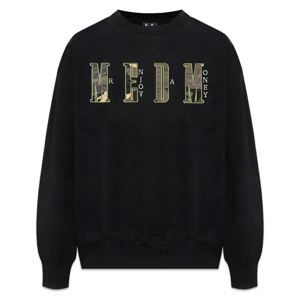 MEDM Embroidery Camo Logo Sweatshirt