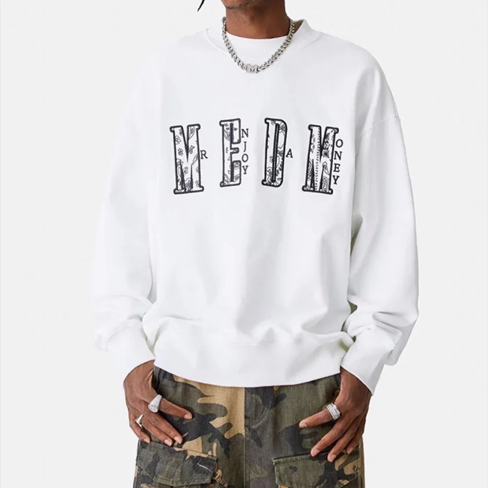 MEDM Embroidery Paisley Logo Sweatshirt
