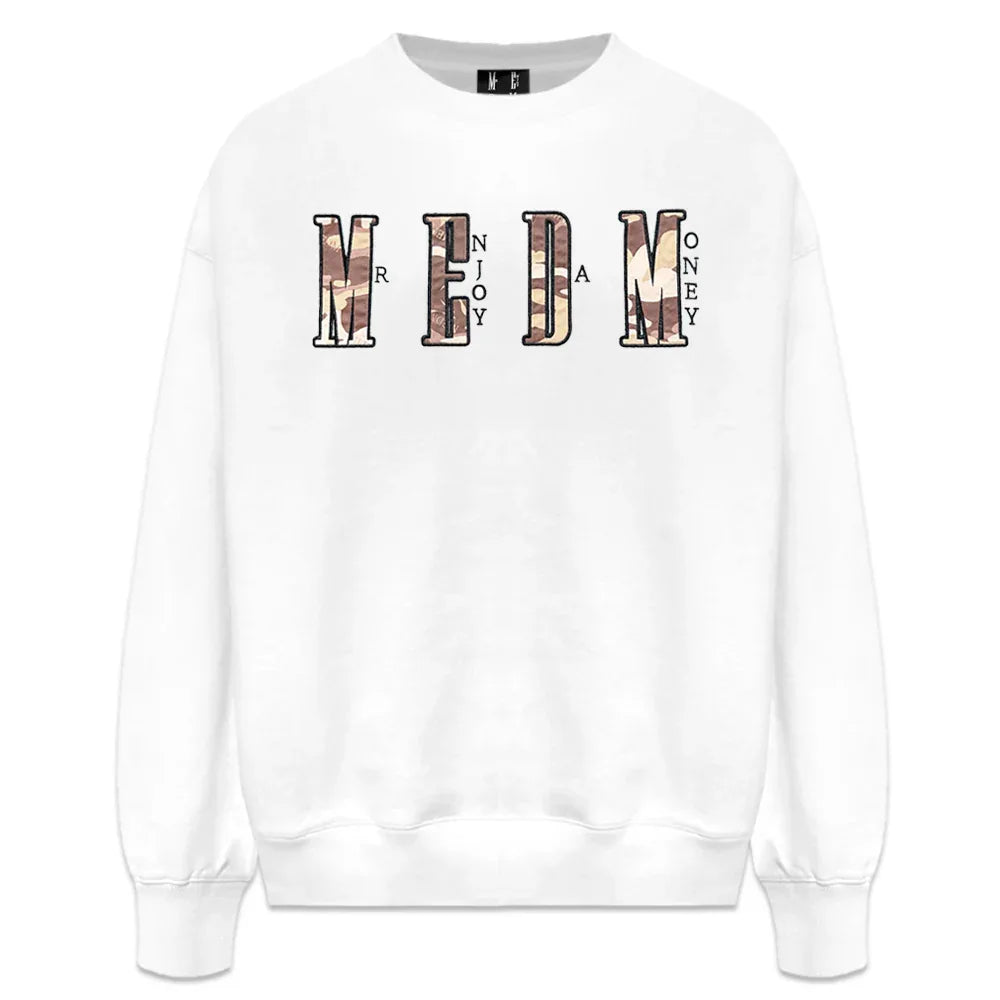 MEDM Embroidery Camo Logo Sweatshirt