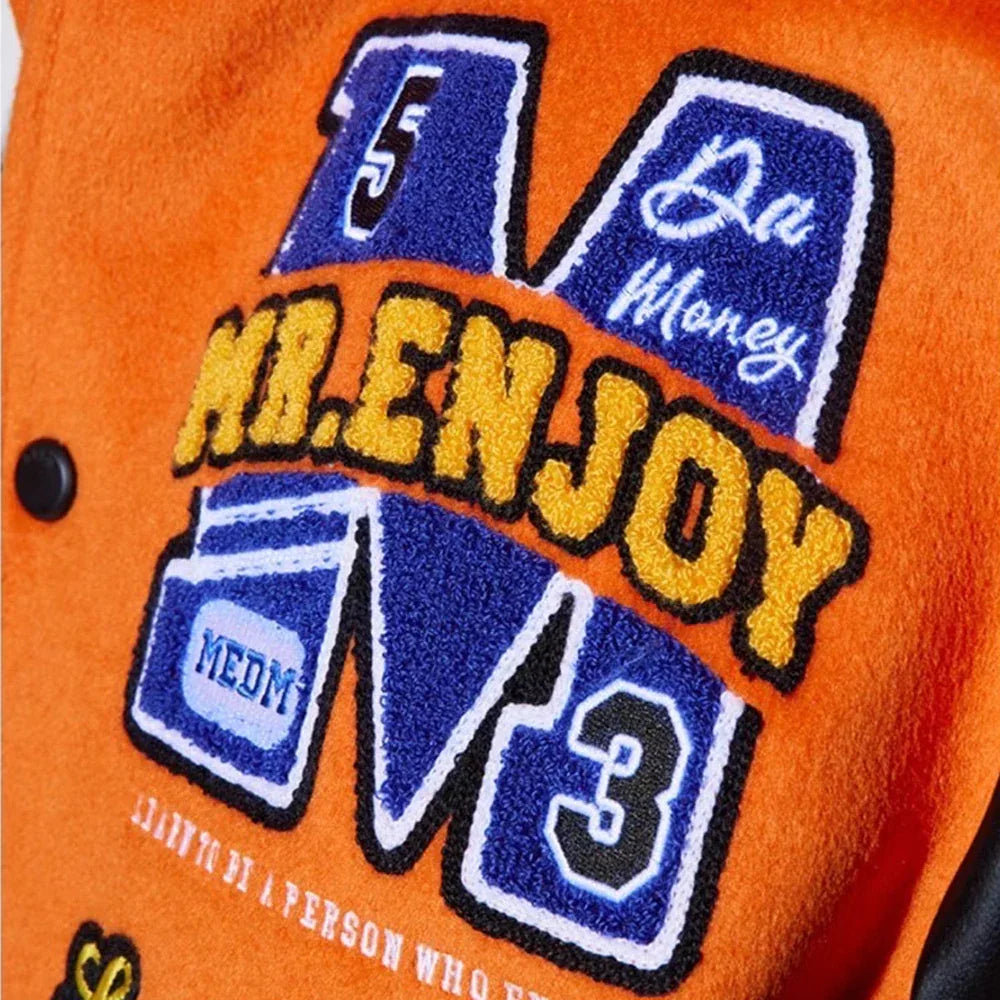 MEDM Basic Embroidered Baseball Jacket