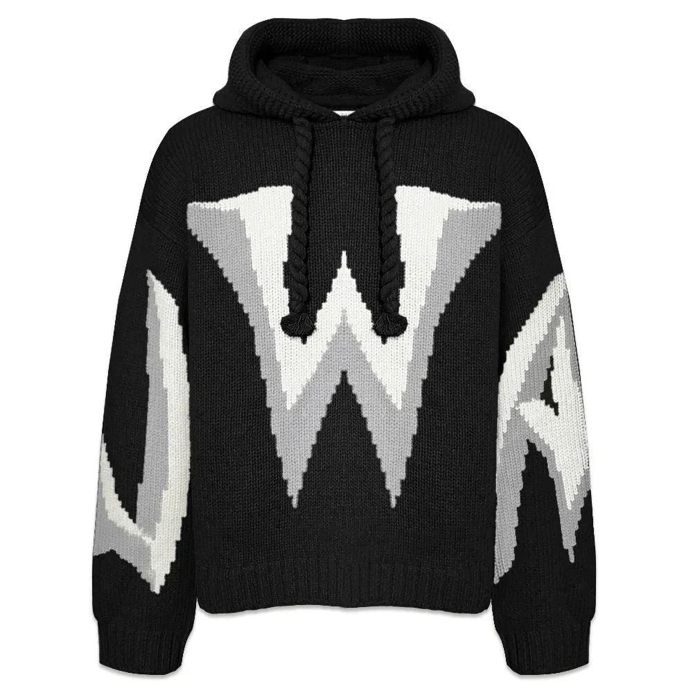 Gothic Logo Chunky Hoodie - JW ANDERSON - VENTURER