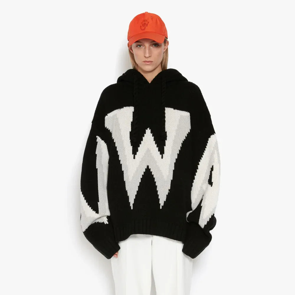 Gothic Logo Chunky Hoodie - JW ANDERSON - VENTURER