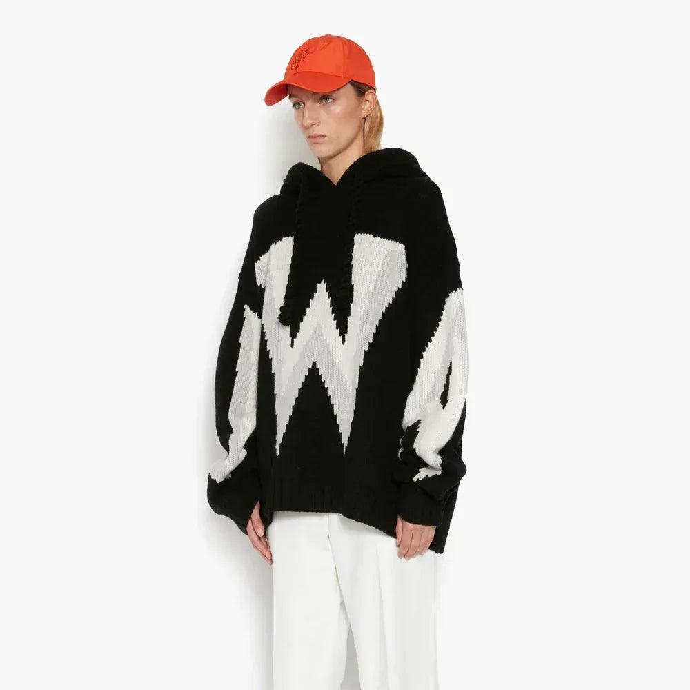 Gothic Logo Chunky Hoodie - JW ANDERSON - VENTURER