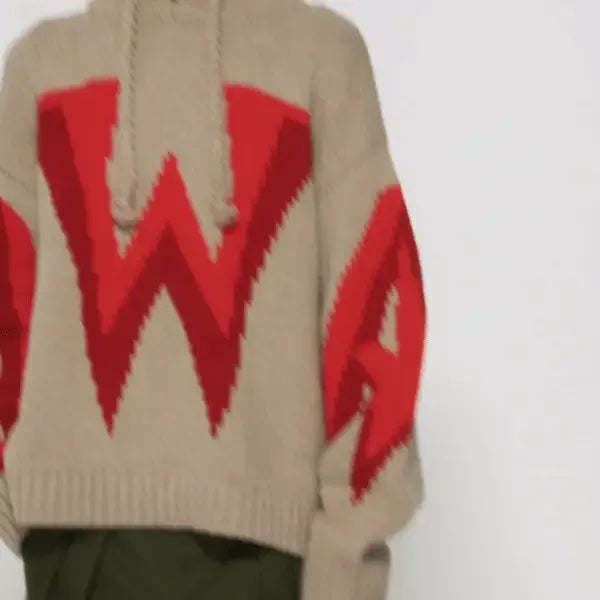 Gothic Logo Chunky Hoodie - JW ANDERSON - VENTURER