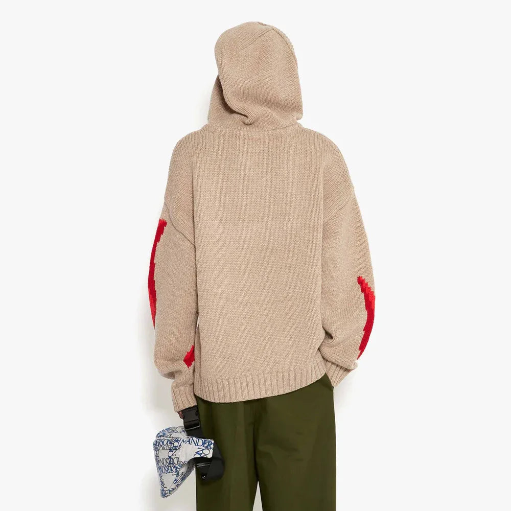 Gothic Logo Chunky Hoodie - JW ANDERSON - VENTURER