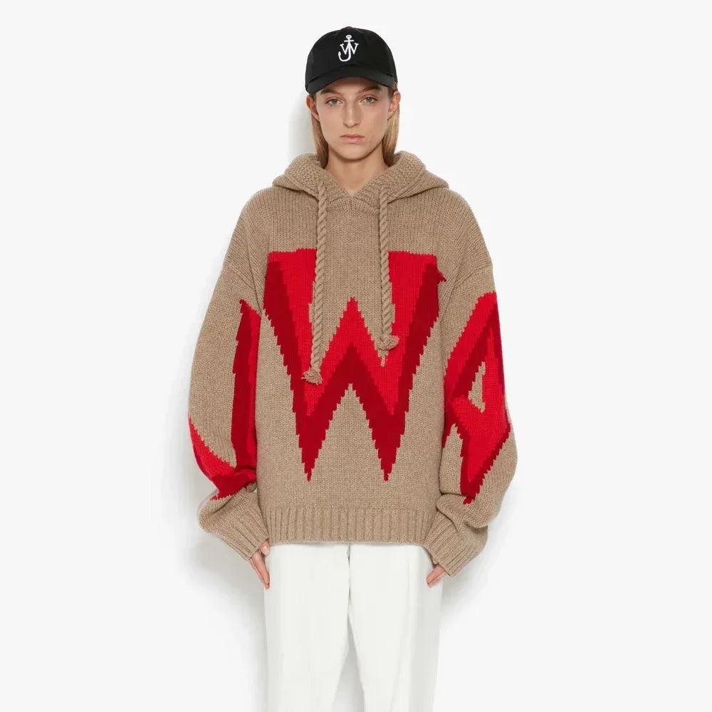 Gothic Logo Chunky Hoodie - JW ANDERSON - VENTURER